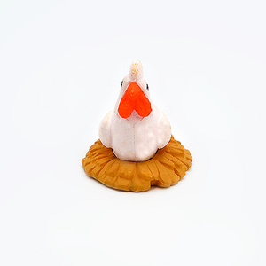 미니어쳐장식 둥지 흰닭(2개)