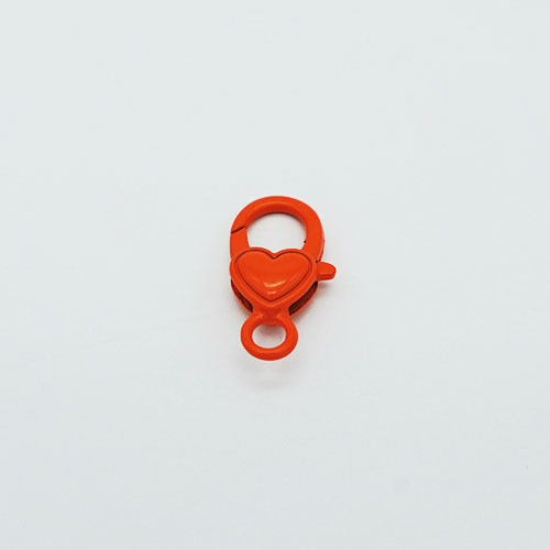 O형 열쇠고리 하트 - 오렌지 (10개입)