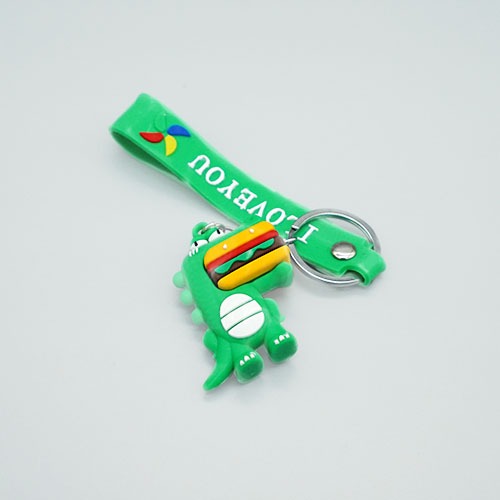 얌얌버거 공룡 가방걸이 - 초록