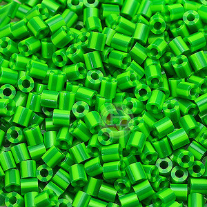 이중컬러비즈5mm(연두+초록)약1000개_투톤 컬러비즈