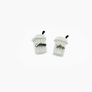 미니장식 커피(coffee) 화이트 (10개입)
