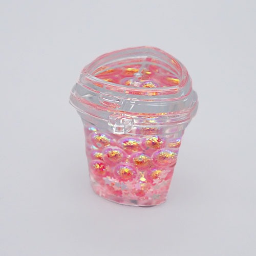 블링블링 구슬 컵  고리 핑크